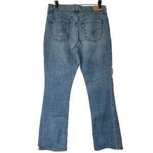 Levis 515 Boot Cut Mid Rise Stretch Jeans Womens 8 Western Ranch 31W x 29.5L